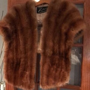 Vintage fur shawl